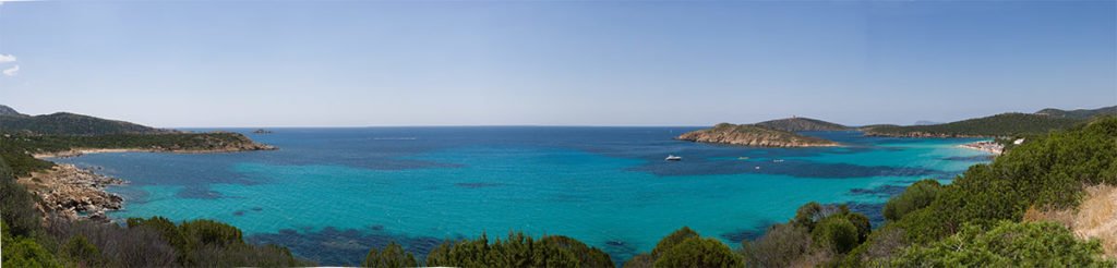 Wide ocean on Sardinia - Italy Panorama