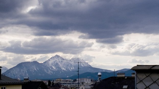 timelapse clouds over city