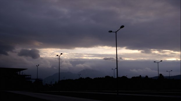 timelapse clouds car park