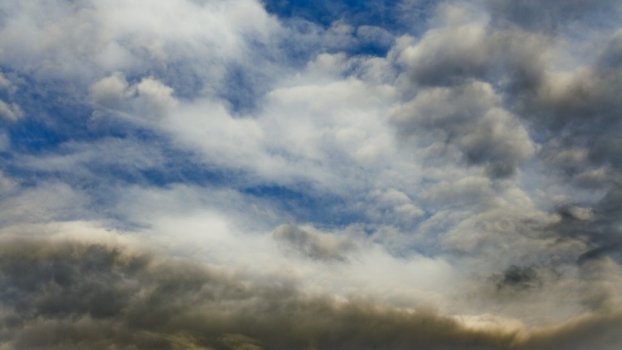 Timelapse clouds getting dark