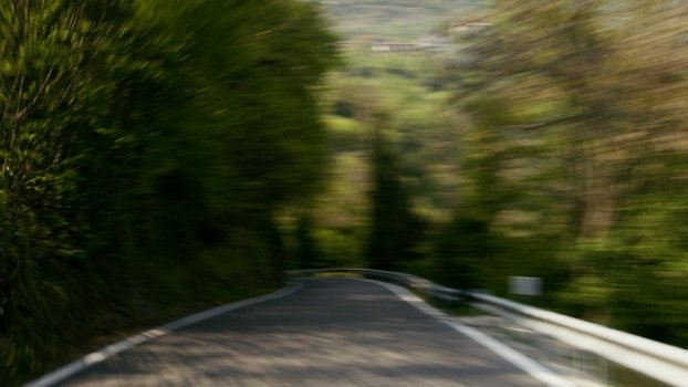 Timelapse winding roads