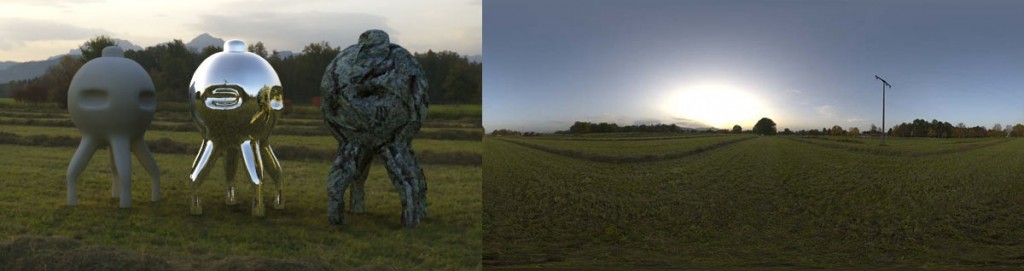 HDRI 360° field Freilassing, Germany