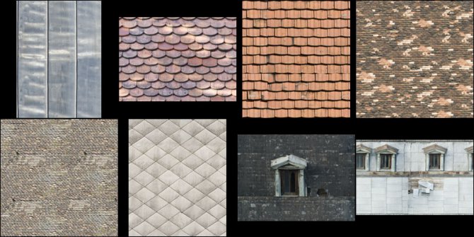 roof material textures