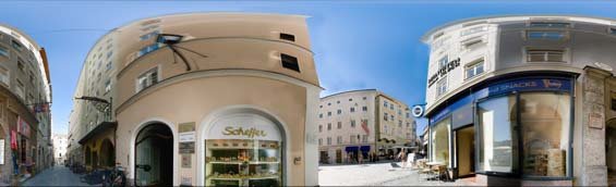 Panorama of downtown Salzburg