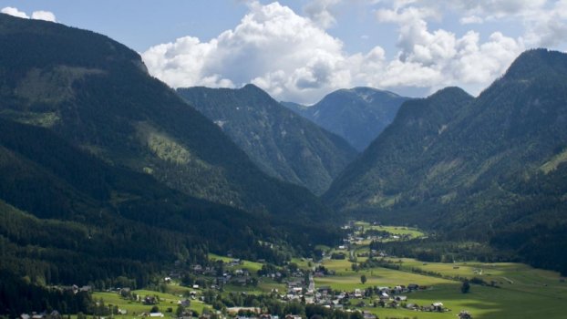 Timelapse view of a valley