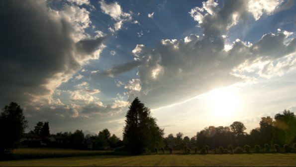 Timelapse sunset natural