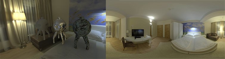 HDRI 360° hotel room - indoor