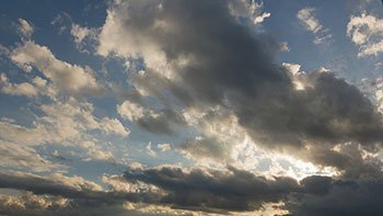 Timelapse wide angle clouds