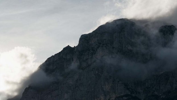 Timelapse clouds mountains at laghi di lamar, italy II