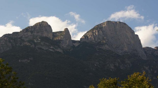 Timelapse mountains, trento italy