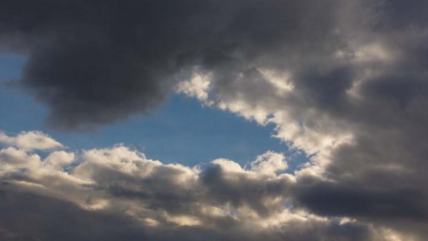 Timelapse blue hole clouds