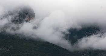 clouds mountains trento, italy