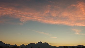 Timelapse clear sunset