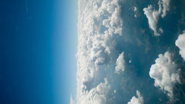 Aerial footage clouds II