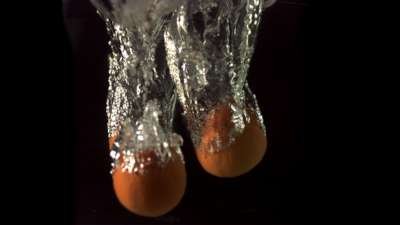 Slowmotion Tangerines underwater