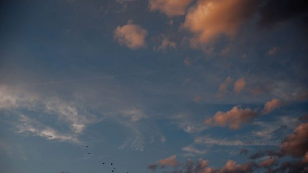 Timelapse clouds sunset