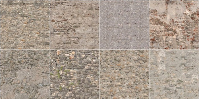 Medieval walls texture pack II