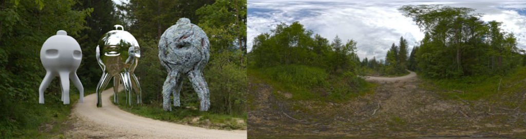 HDRI / 360° forrest road