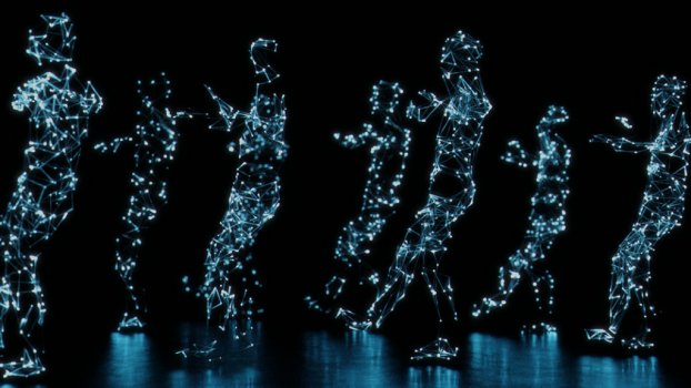 Mocap dancing wire people