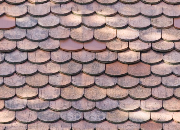 clay shingles weathered texture