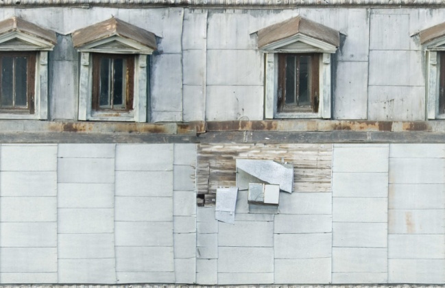old tin roof texture