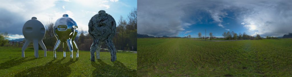 HDRI / 360° field with storm rising