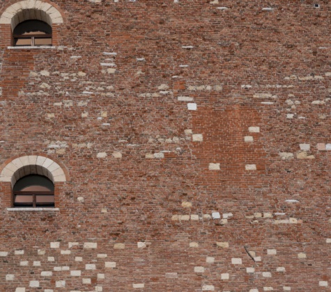 red bricks texture verona italy