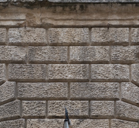 large bricks facade detail