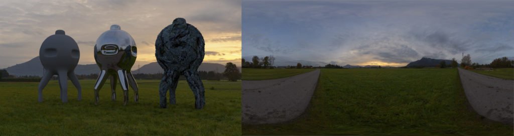 HDRI / 360° morning sunrise