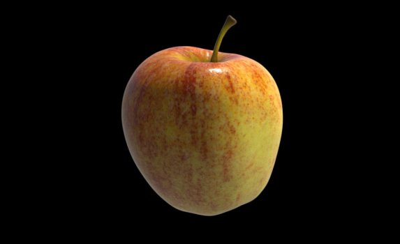 Just a (really nice textured) model of an apple