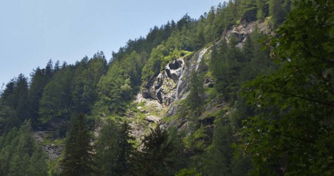 Waterfall in the mountains