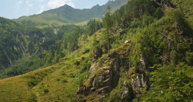 Romantic alpine landscape